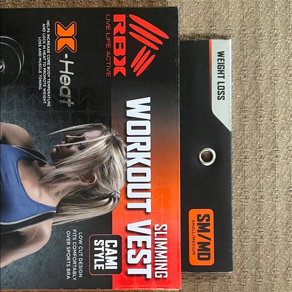 RBX Black Slimming Workout Vest - Picture 4 of 7
